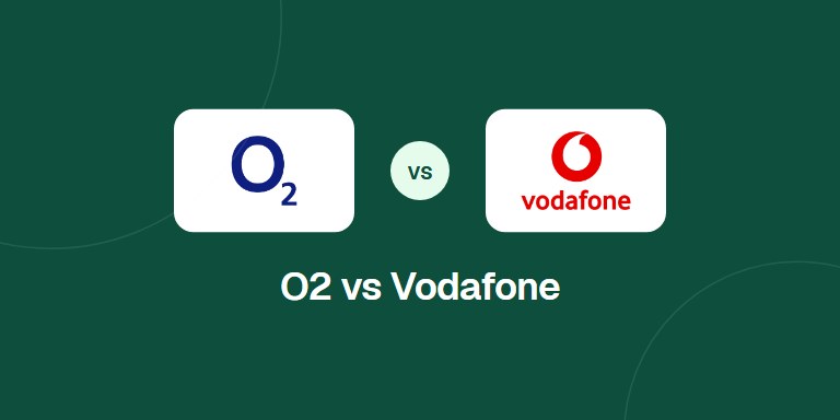 O2 and Vodafone logos side by side