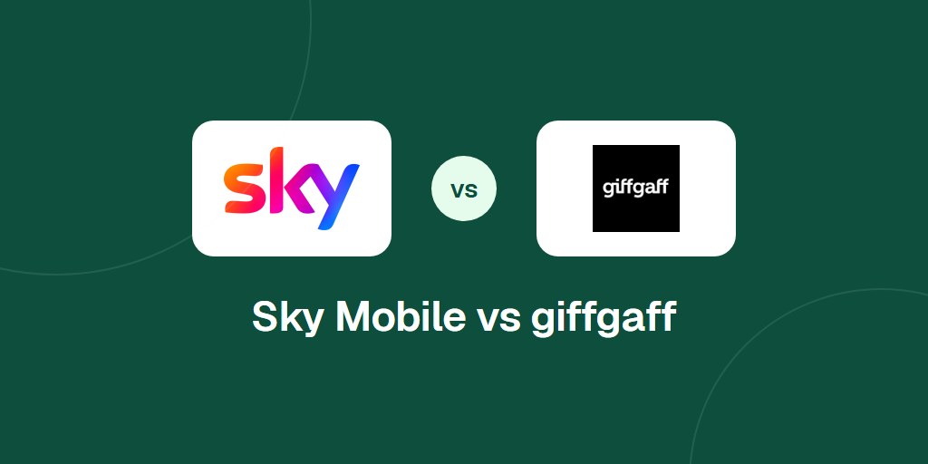 Sky Mobile and giffgaff logos side by side
